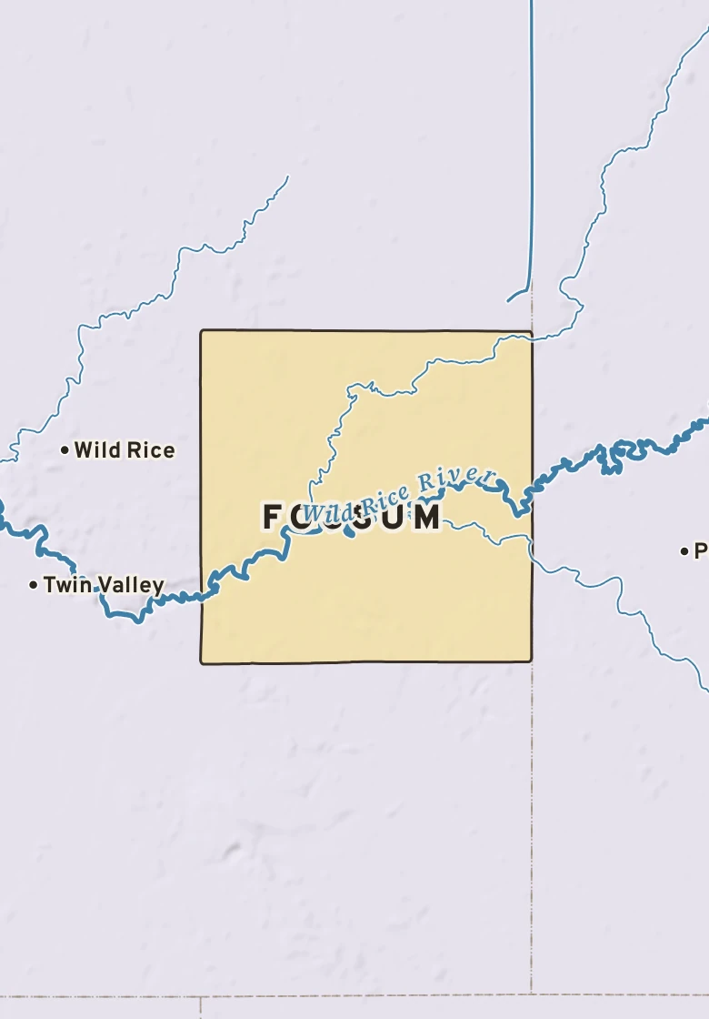 Atlas plate of Fossum, Minnesota.