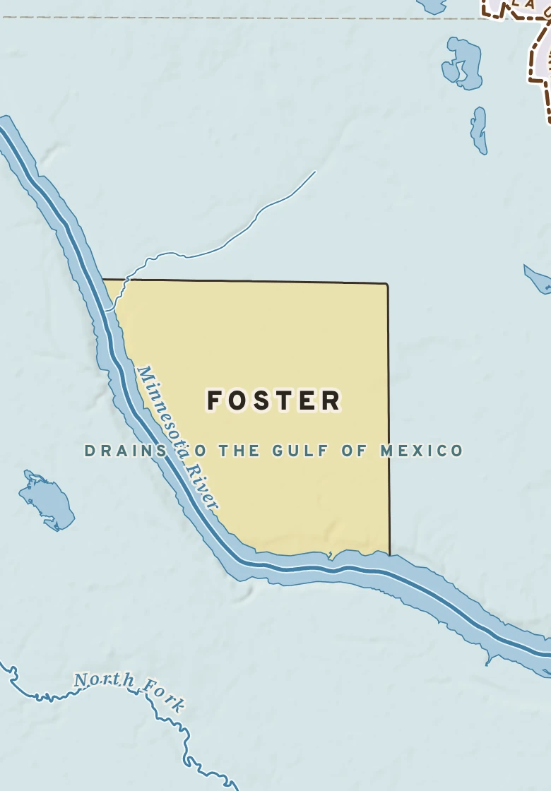 Atlas plate of Foster, Minnesota.