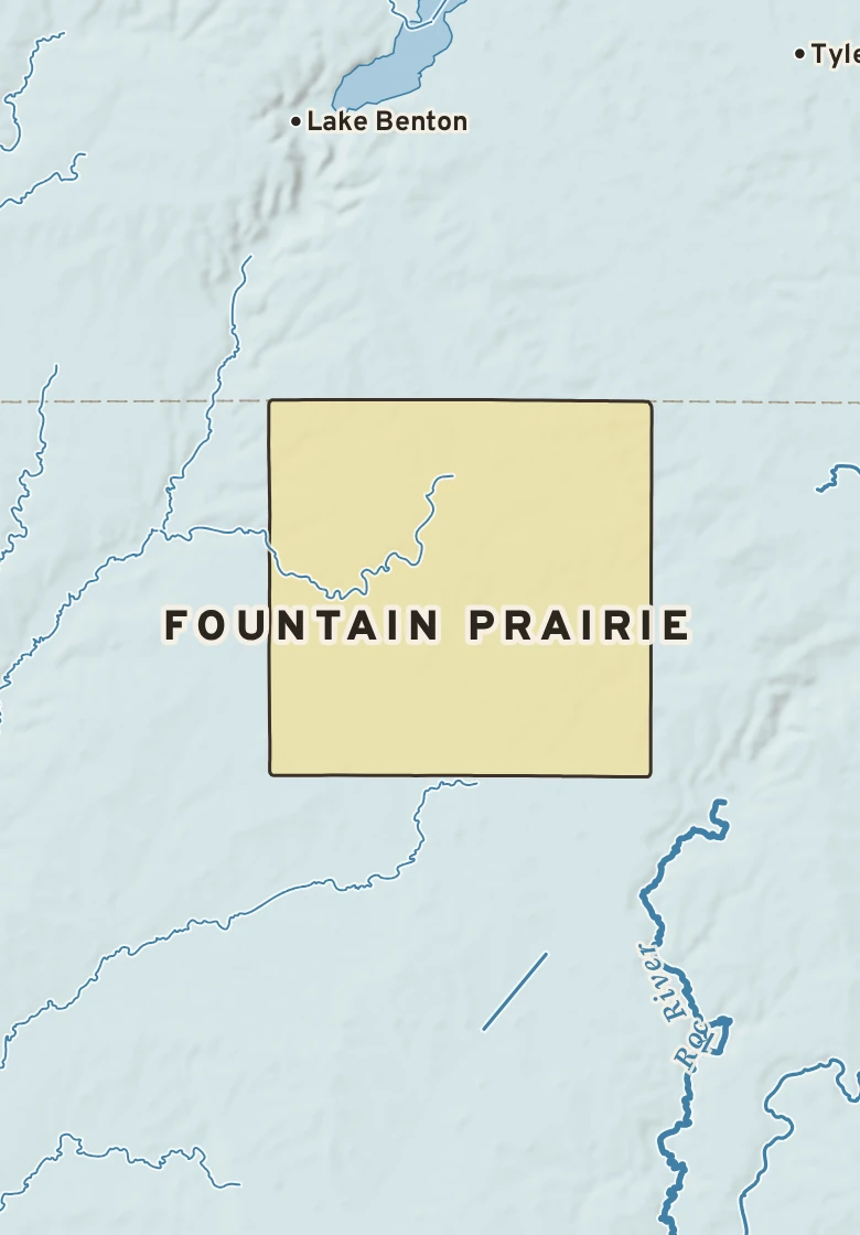 Atlas plate of Fountain Prairie, Minnesota.