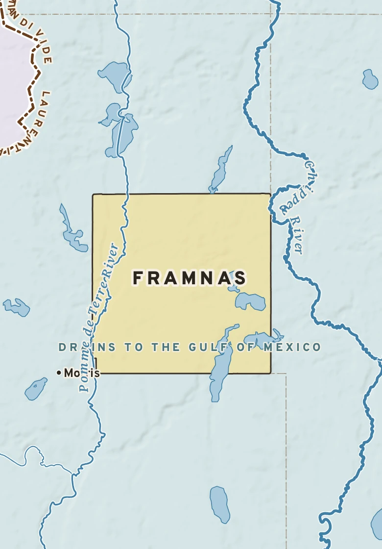 Atlas plate of Framnas, Minnesota.