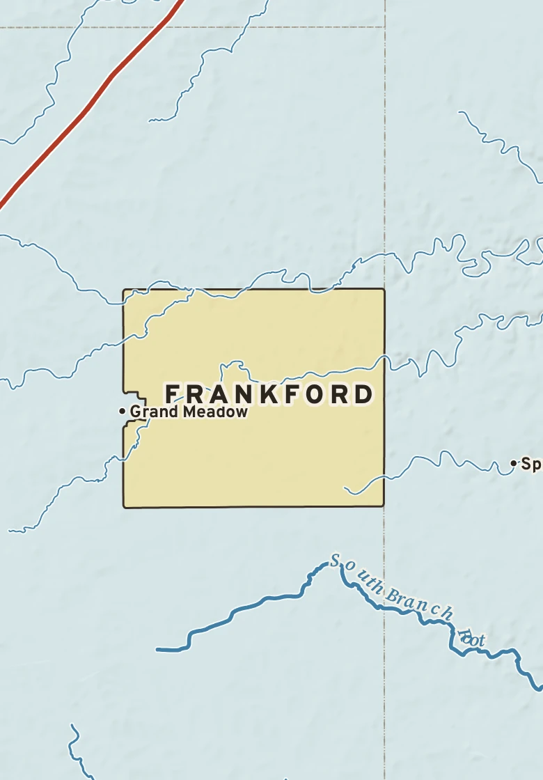 Atlas plate of Frankford, Minnesota.