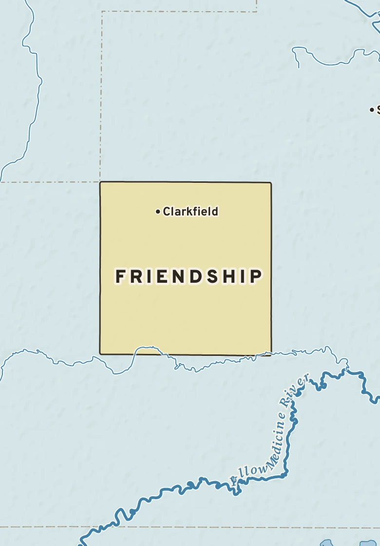 Atlas plate of Friendship, Minnesota.