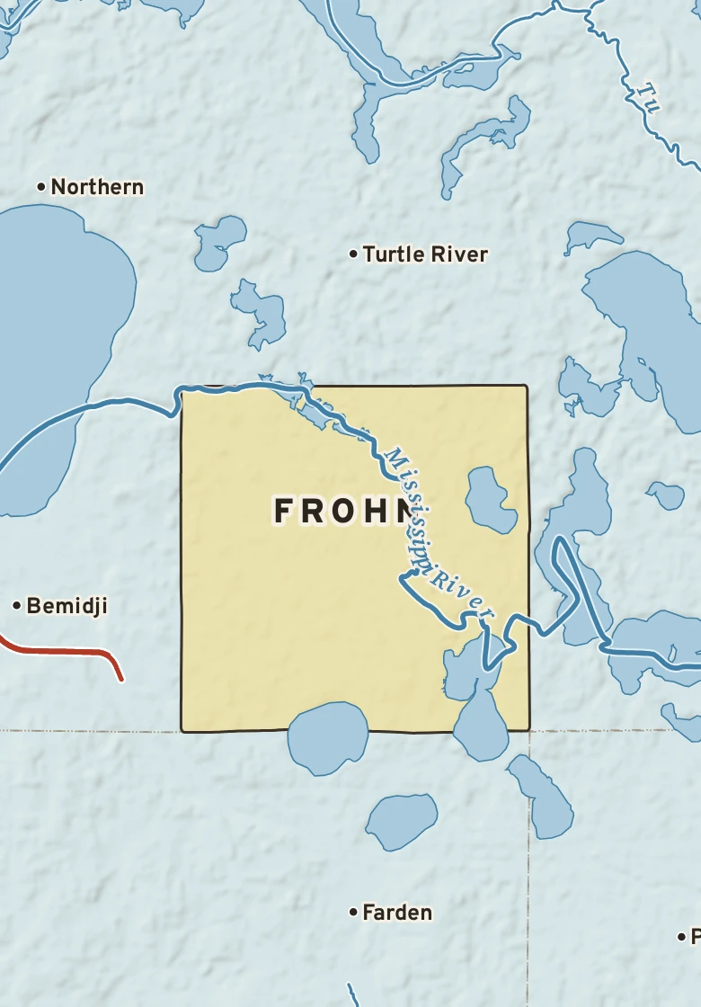 Atlas plate of Frohn, Minnesota.
