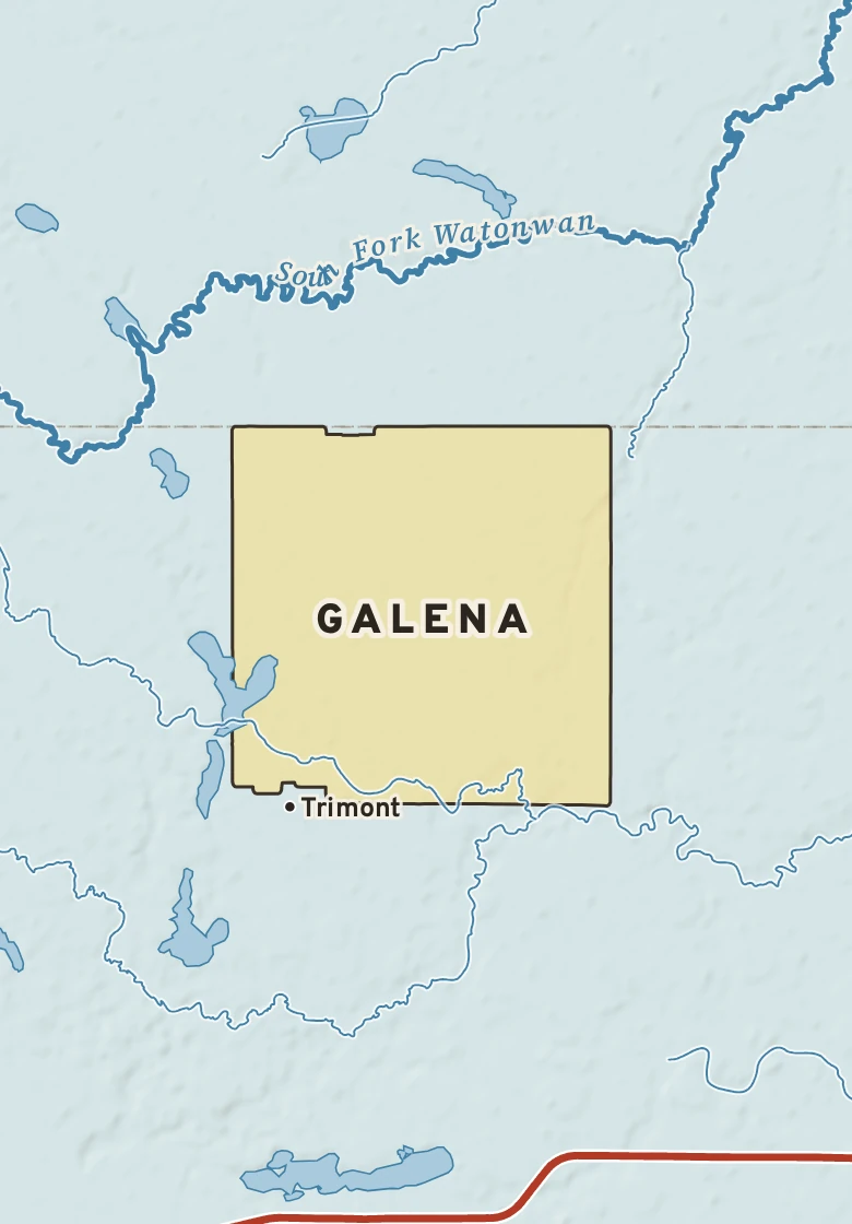 Atlas plate of Galena, Minnesota.
