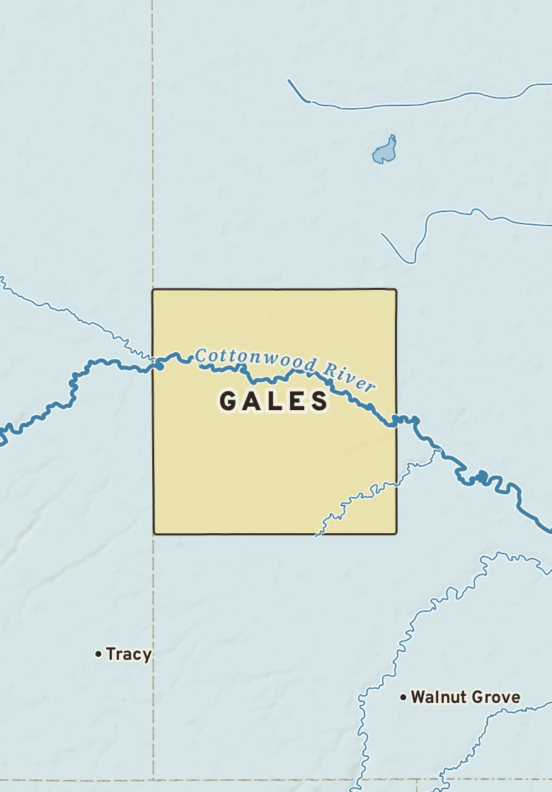 Atlas plate of Gales, Minnesota.