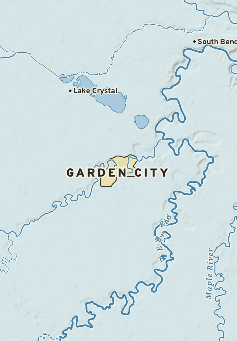 Atlas plate of Garden City, Minnesota.