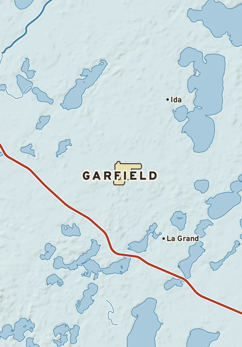 Atlas plate of Garfield, Minnesota.