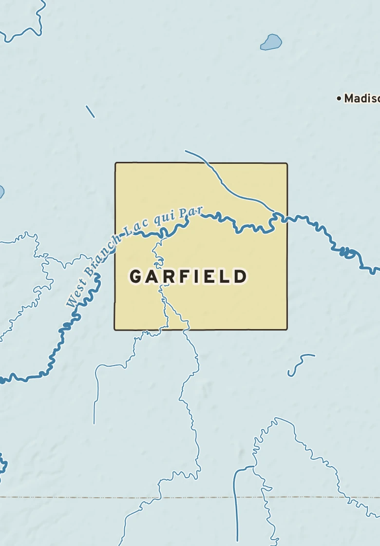 Atlas plate of Garfield, Minnesota.