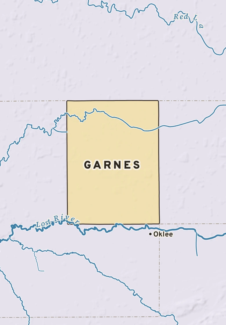 Atlas plate of Garnes, Minnesota.