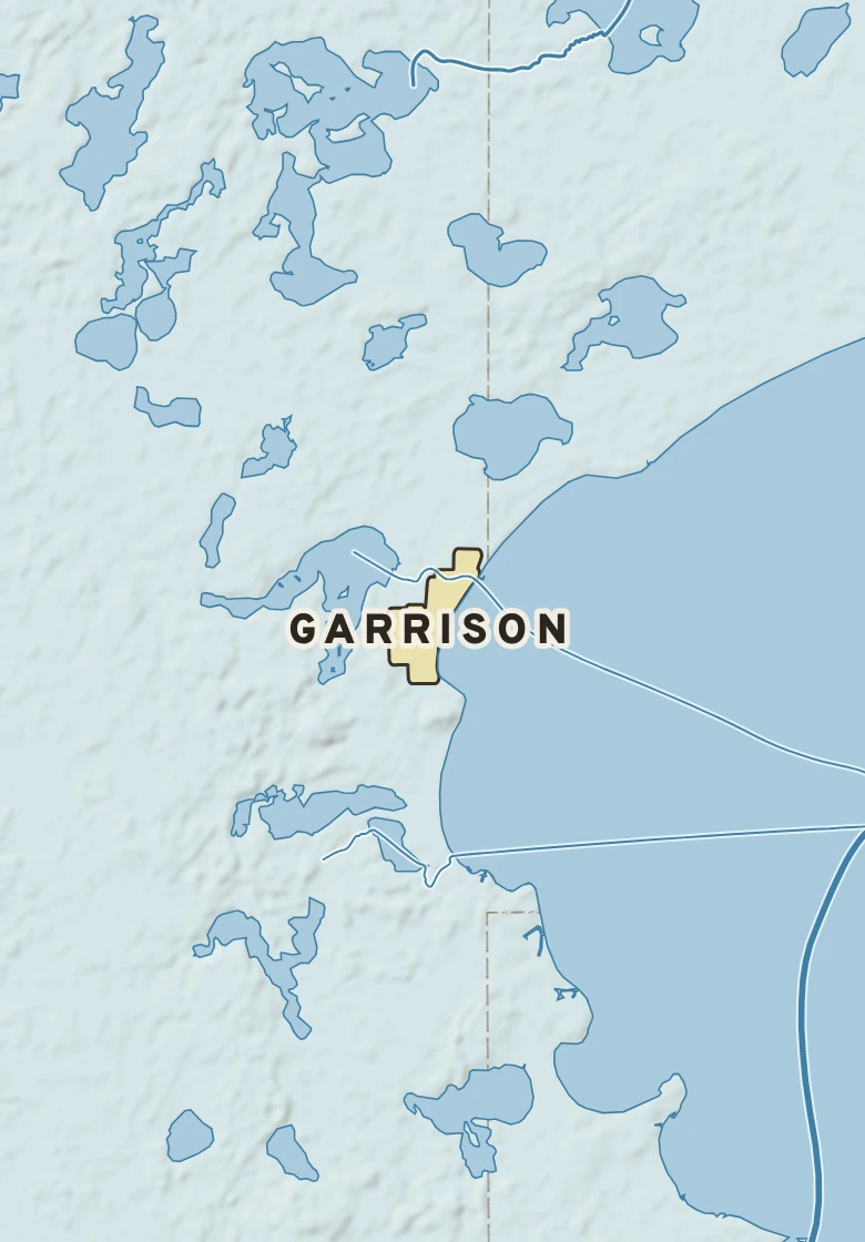 Atlas plate of Garrison, Minnesota.