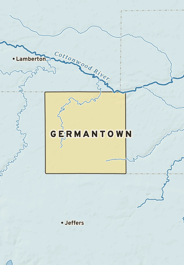 Atlas plate of Germantown, Minnesota.