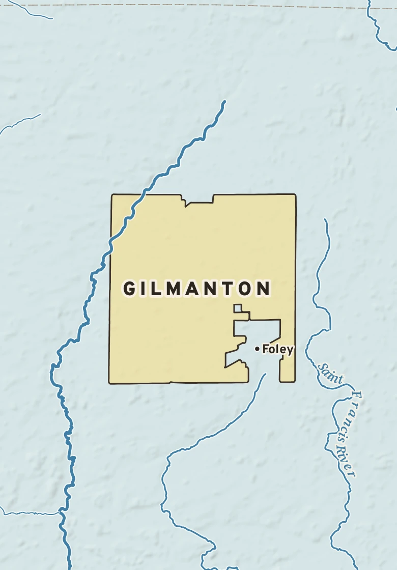 Atlas plate of Gilmanton, Minnesota.