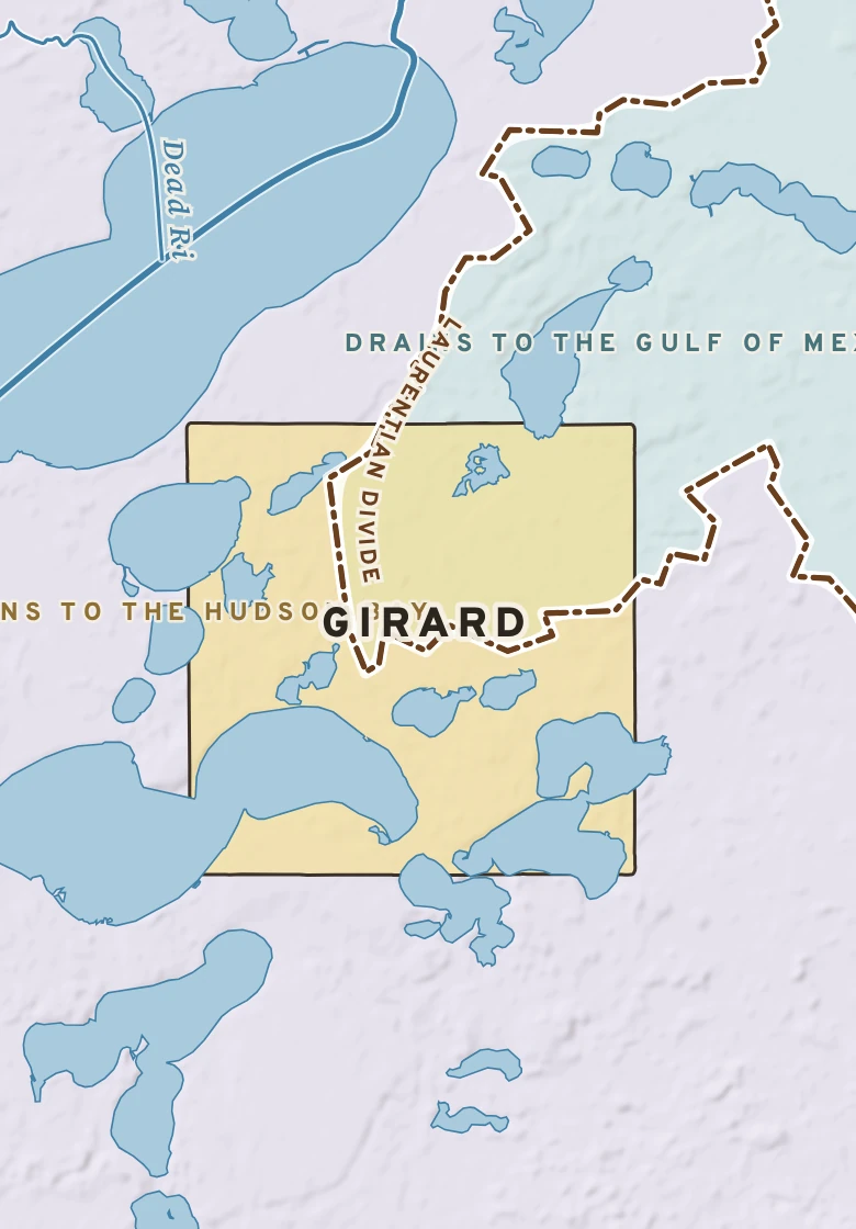 Atlas plate of Girard, Minnesota.