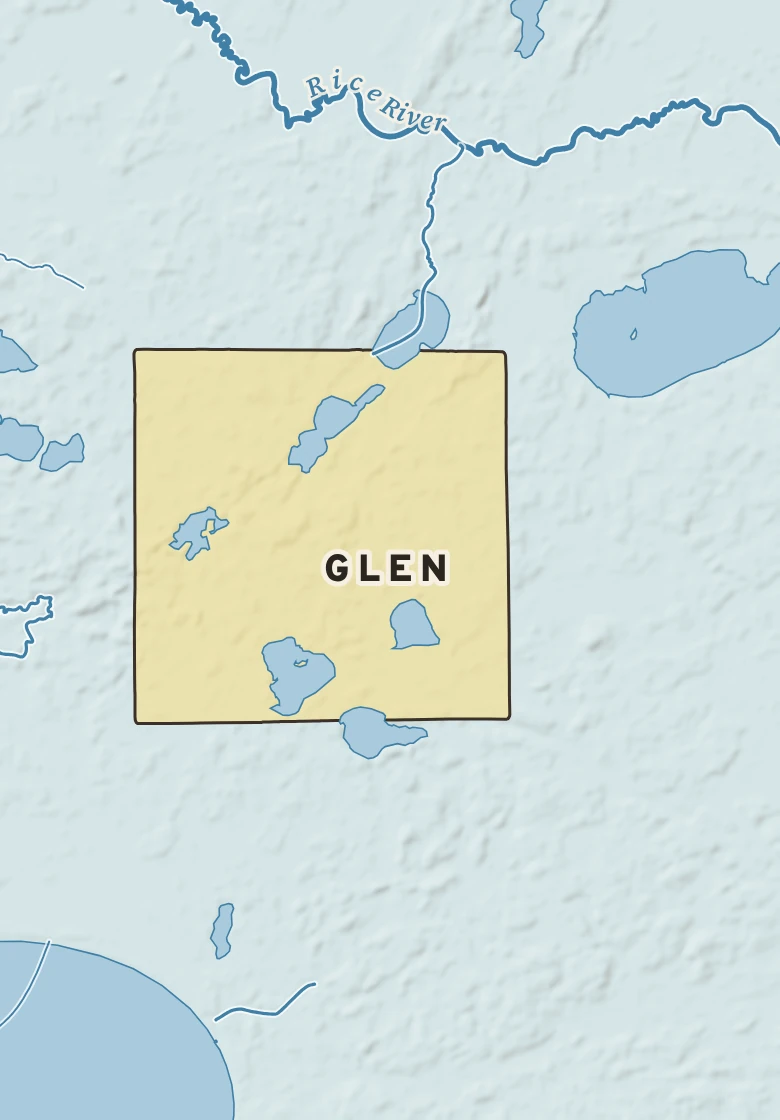 Atlas plate of Glen, Minnesota.