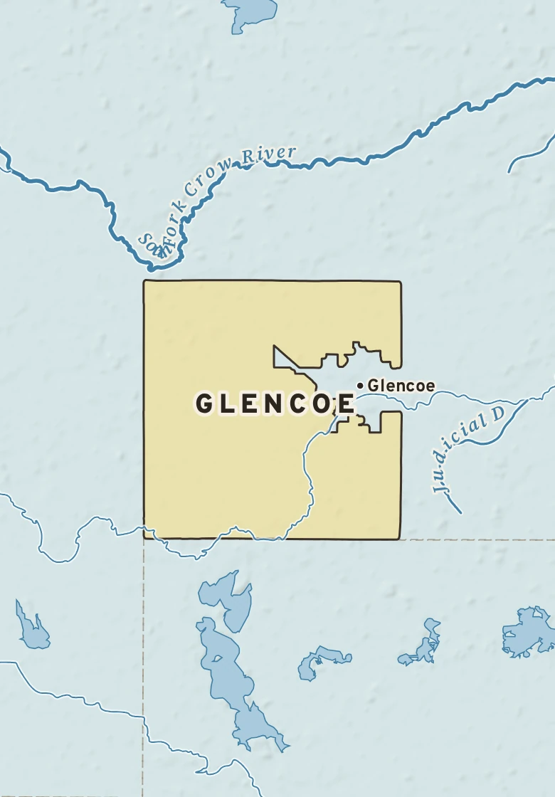 Atlas plate of Glencoe, Minnesota.