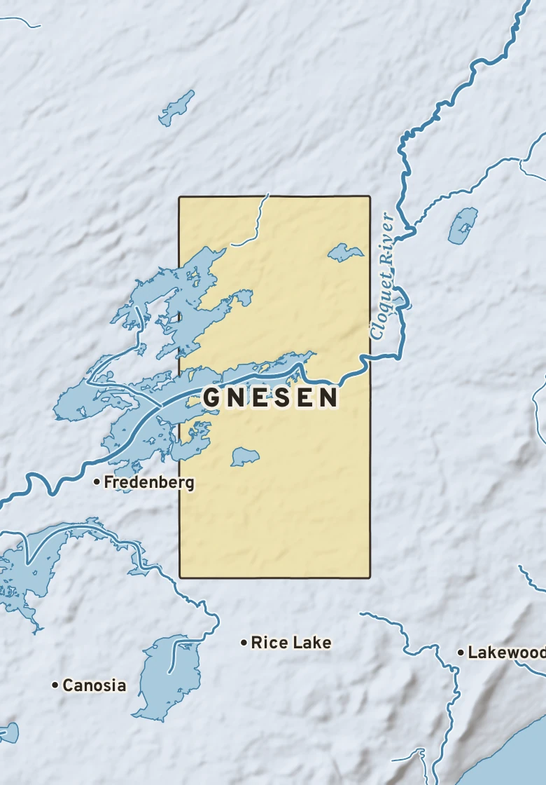 Atlas plate of Gnesen, Minnesota.