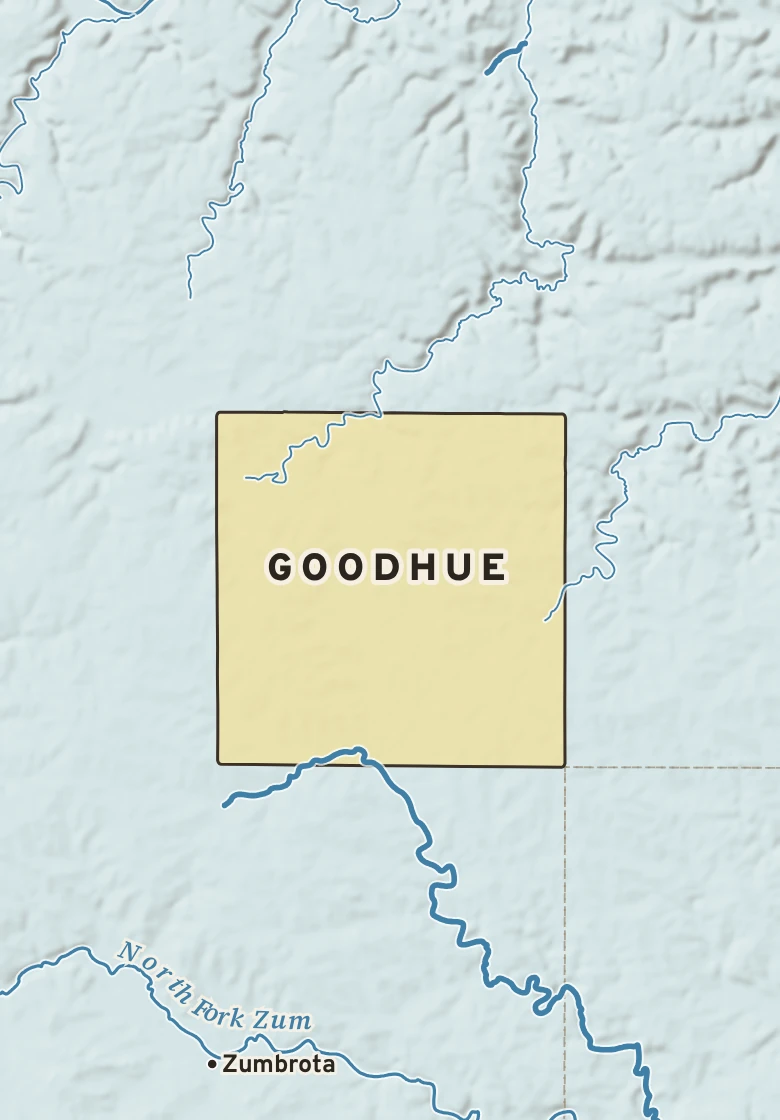 Atlas plate of Goodhue, Minnesota.