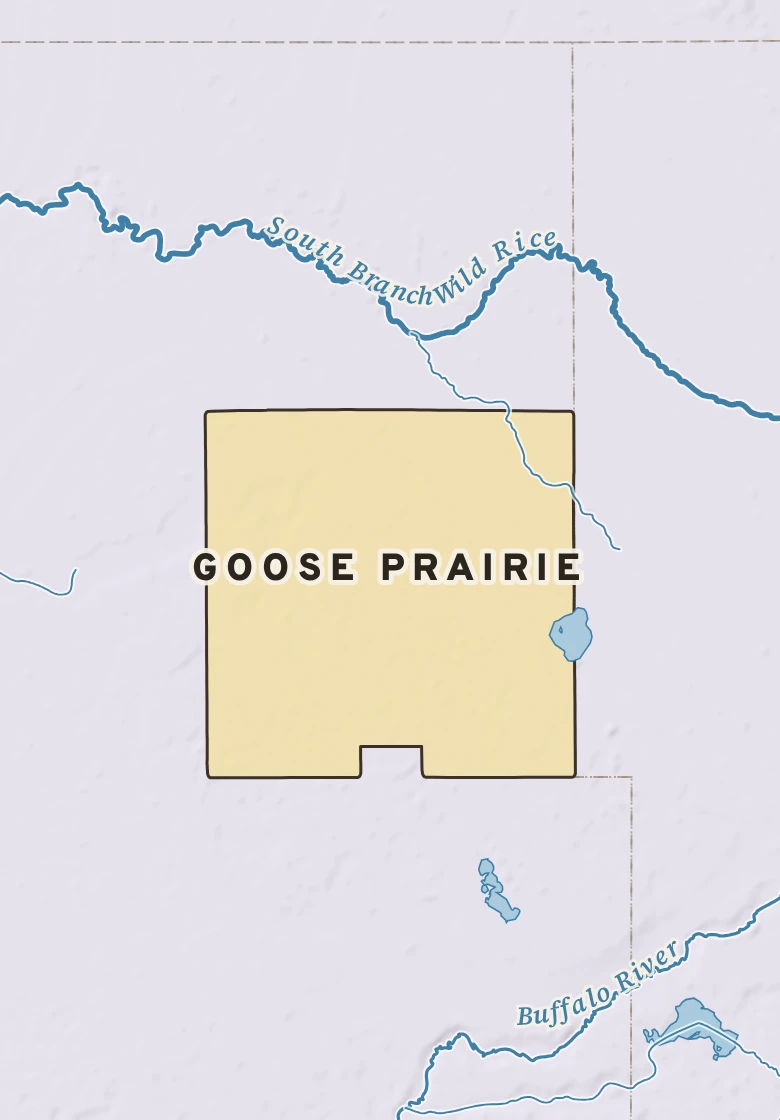 Atlas plate of Goose Prairie, Minnesota.