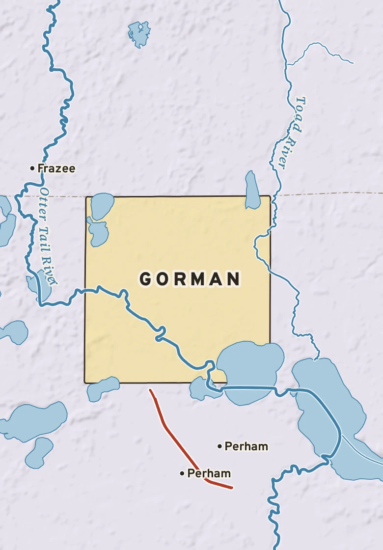 Atlas plate of Gorman, Minnesota.