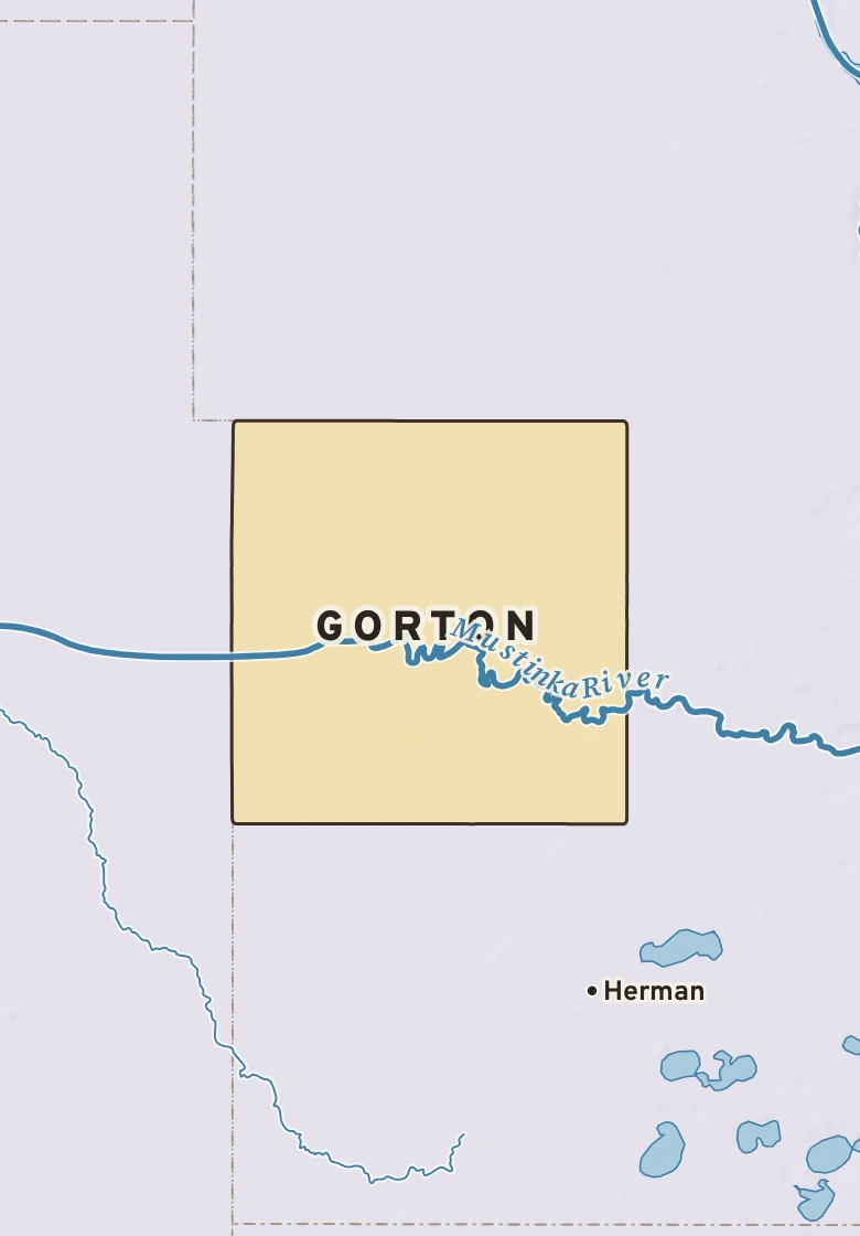 Atlas plate of Gorton, Minnesota.