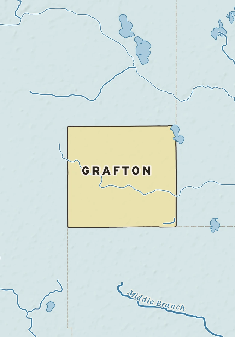 Atlas plate of Grafton, Minnesota.