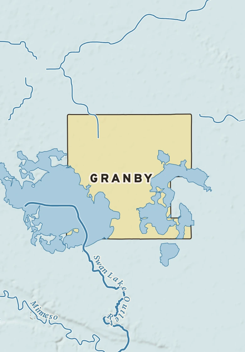 Atlas plate of Granby, Minnesota.