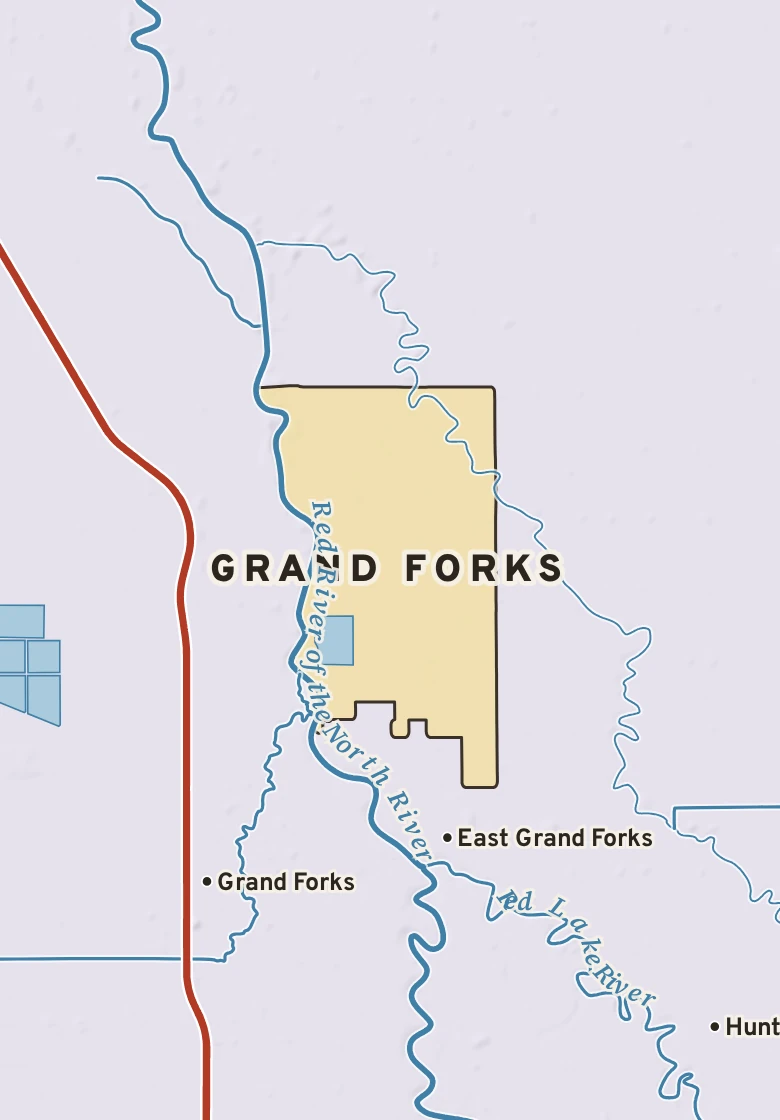 Atlas plate of Grand Forks, Minnesota.