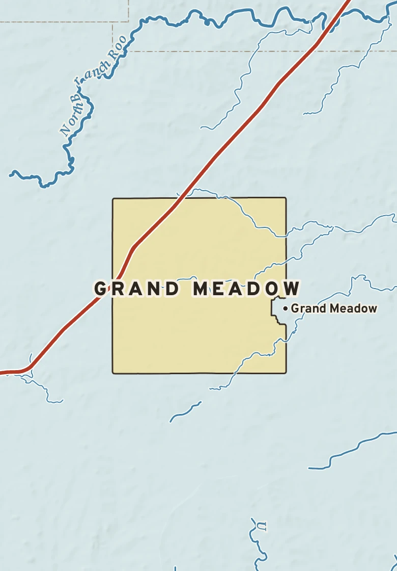 Atlas plate of Grand Meadow, Minnesota.