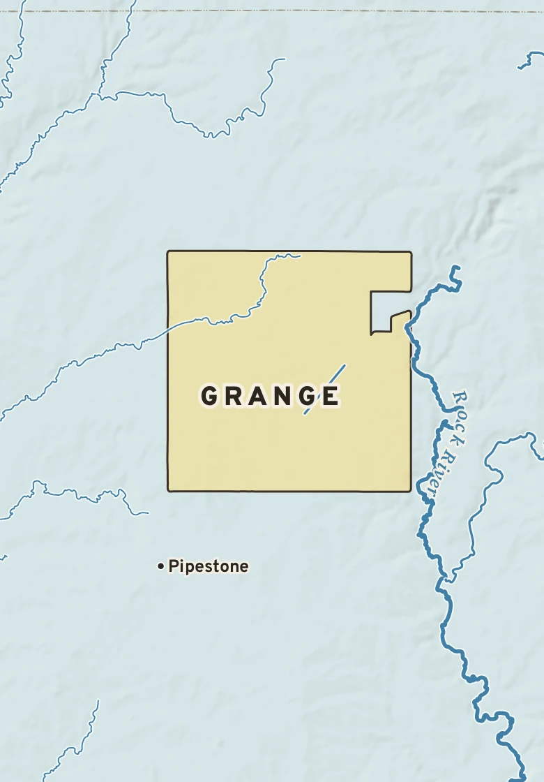 Atlas plate of Grange, Minnesota.