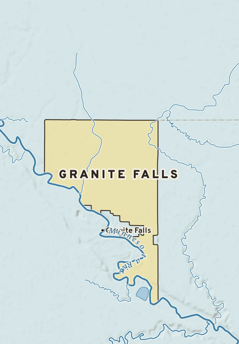 Atlas plate of Granite Falls, Minnesota.