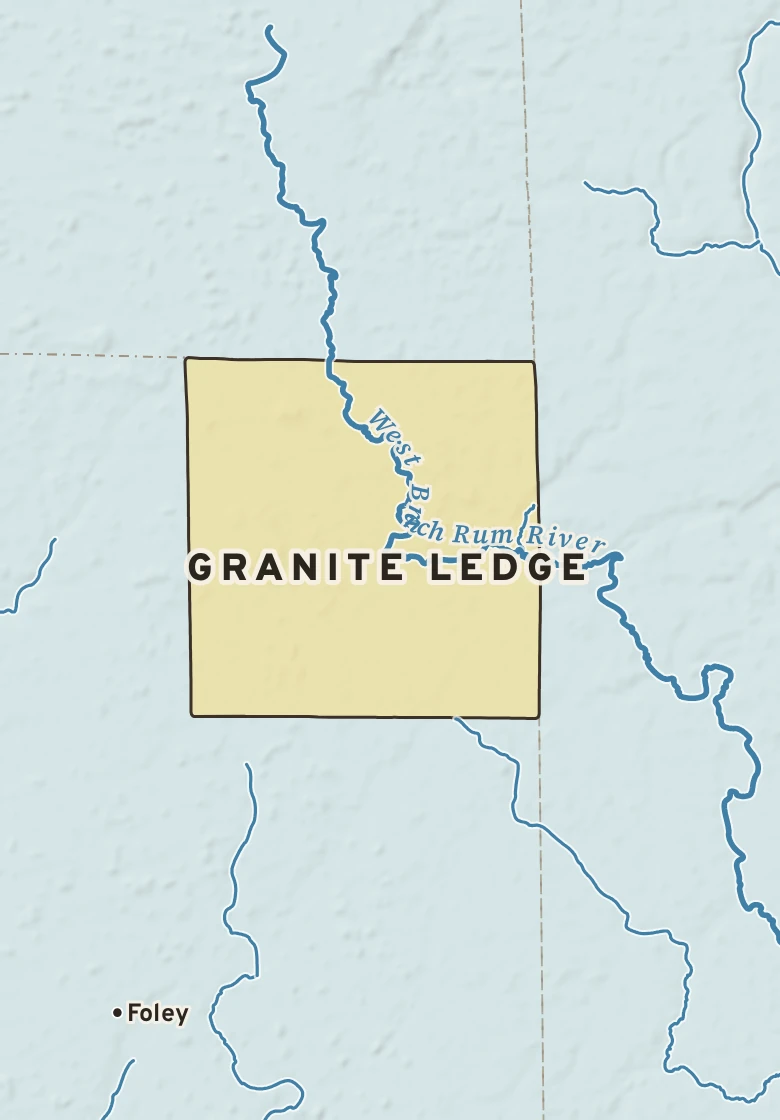 Atlas plate of Granite Ledge, Minnesota.