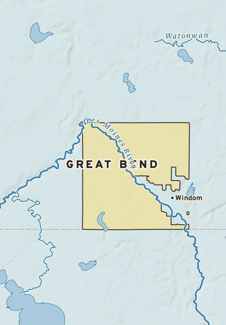 Atlas plate of Great Bend, Minnesota.