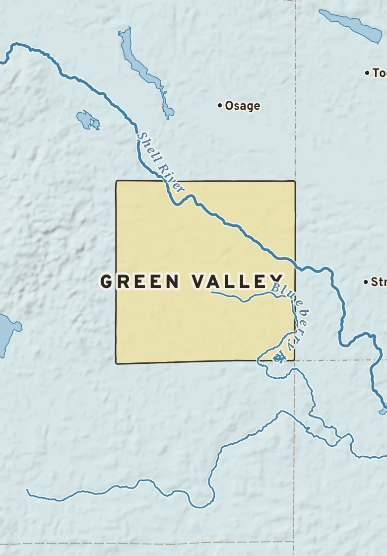 Atlas plate of Green Valley, Minnesota.