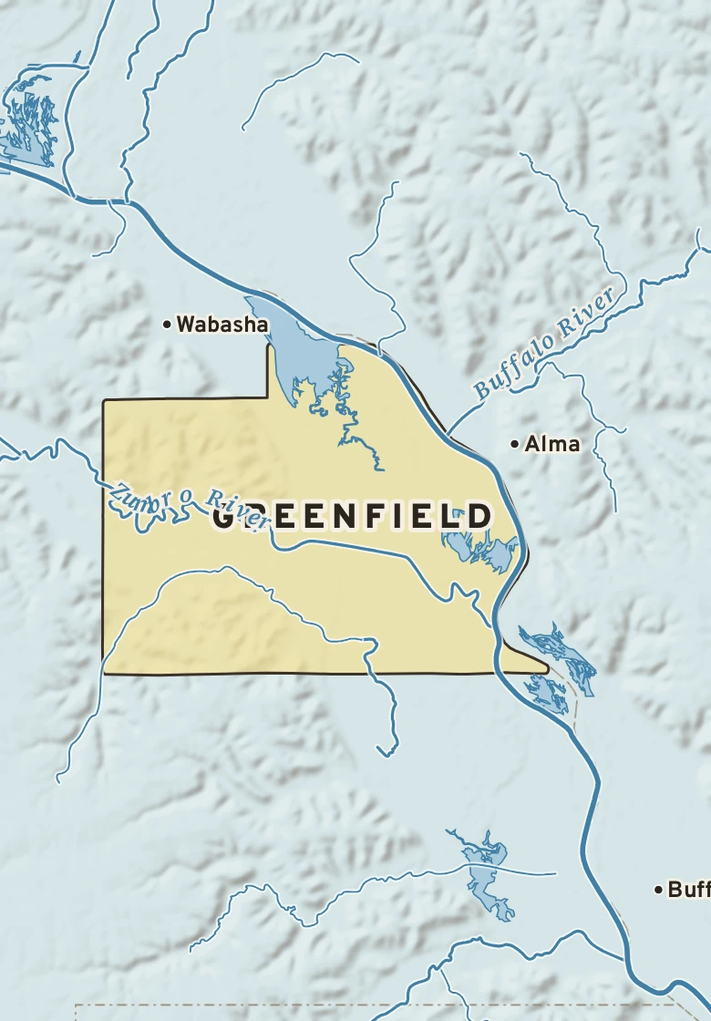 Atlas plate of Greenfield, Minnesota.