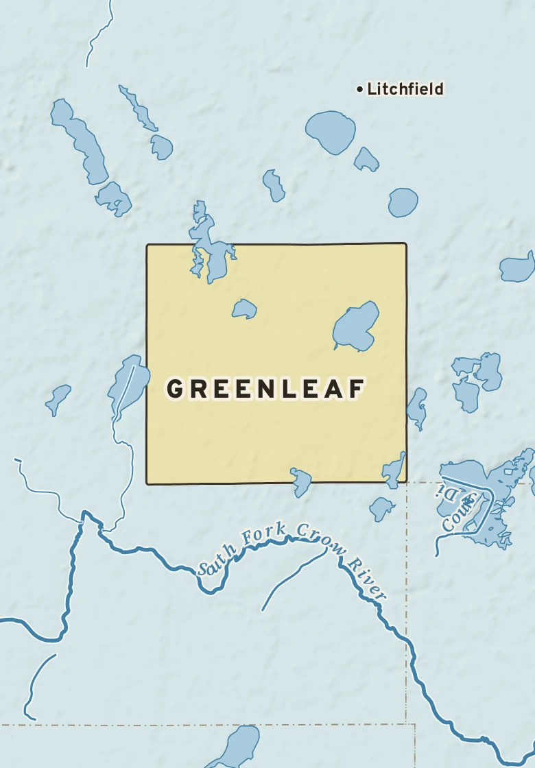 Atlas plate of Greenleaf, Minnesota.