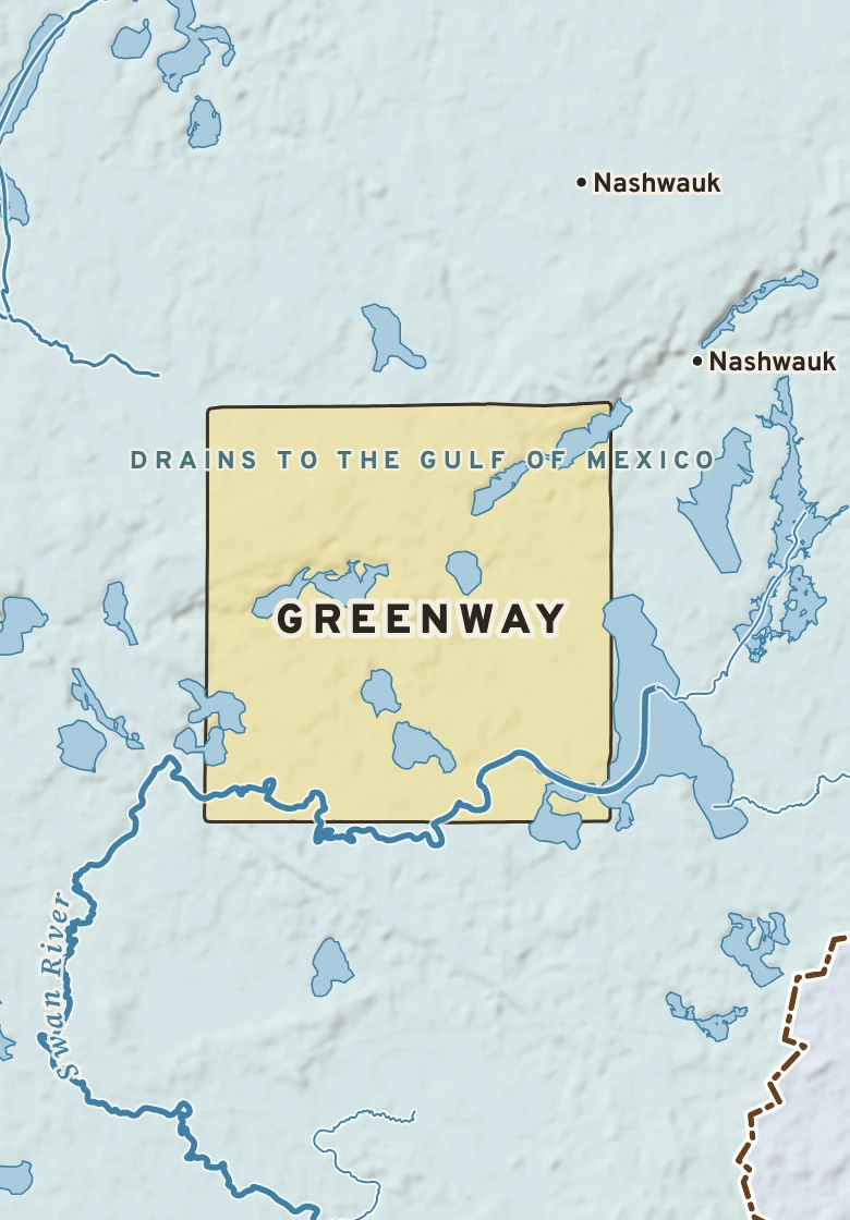 Atlas plate of Greenway, Minnesota.