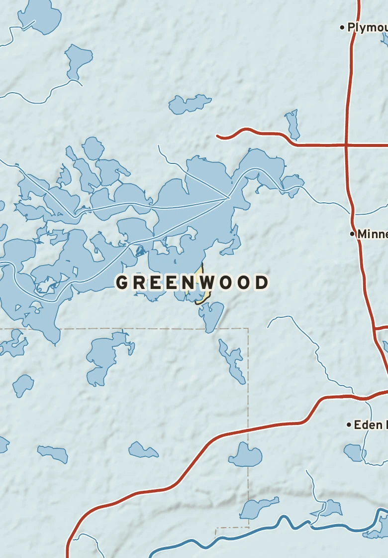 Atlas plate of Greenwood, Minnesota.