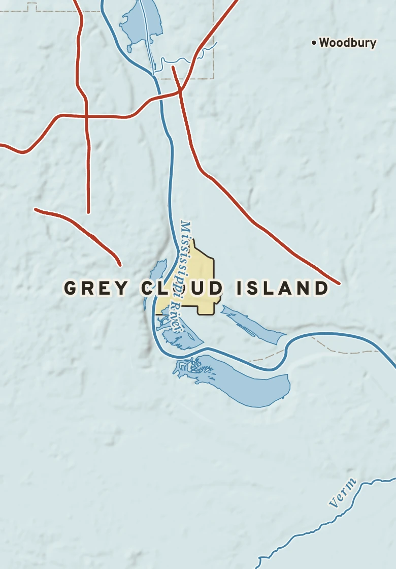 Atlas plate of Grey Cloud Island, Minnesota.