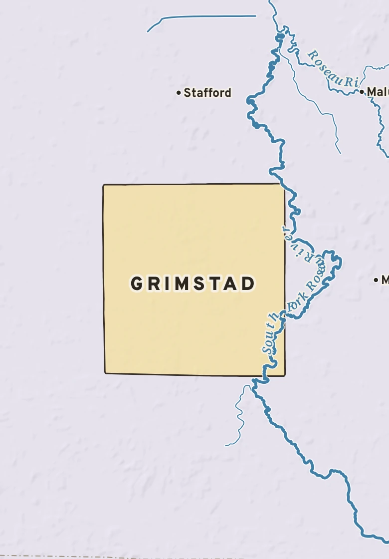 Atlas plate of Grimstad, Minnesota.