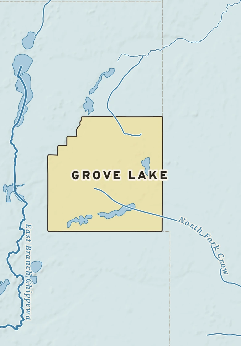 Atlas plate of Grove Lake, Minnesota.
