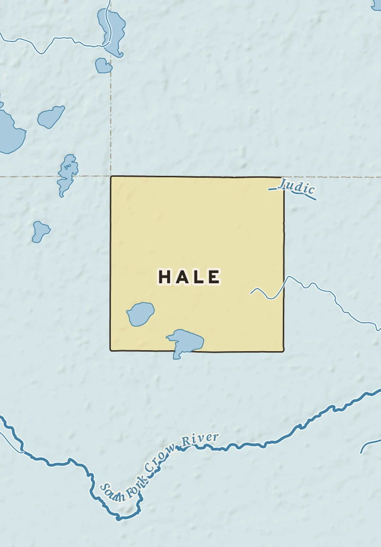 Atlas plate of Hale, Minnesota.