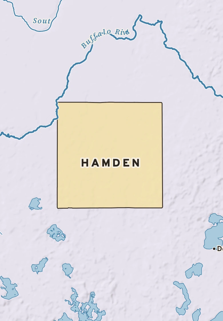 Atlas plate of Hamden, Minnesota.
