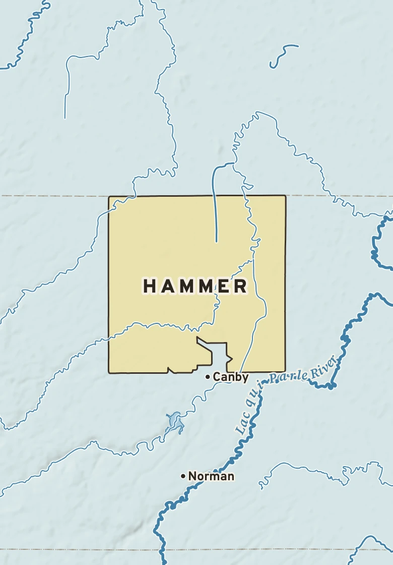Atlas plate of Hammer, Minnesota.