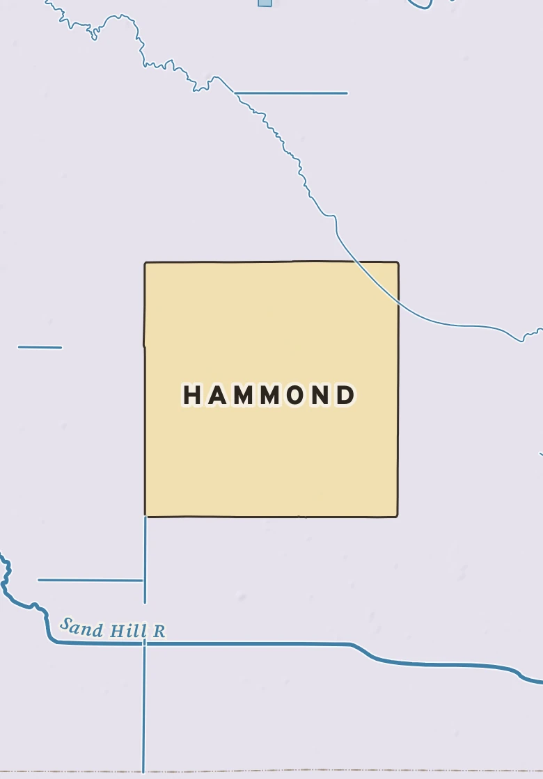 Atlas plate of Hammond, Minnesota.