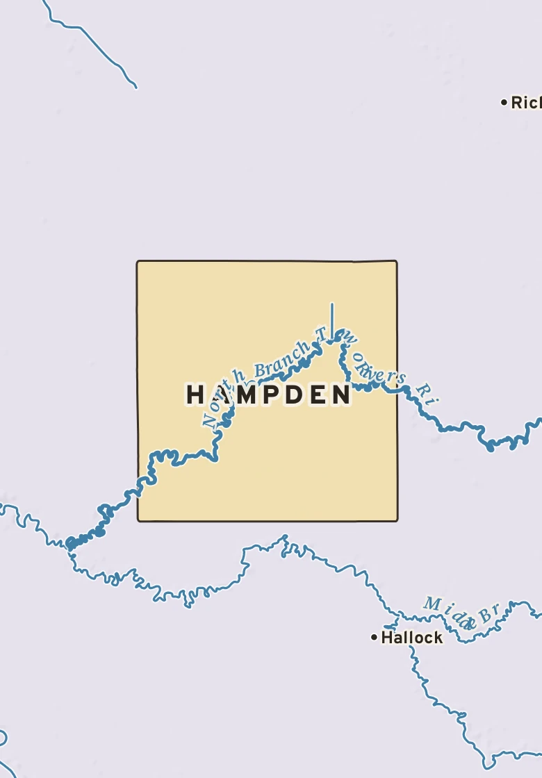 Atlas plate of Hampden, Minnesota.