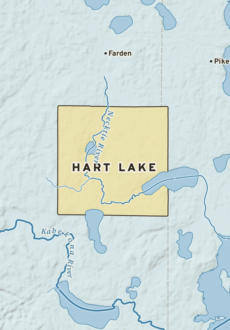 Atlas plate of Hart Lake, Minnesota.