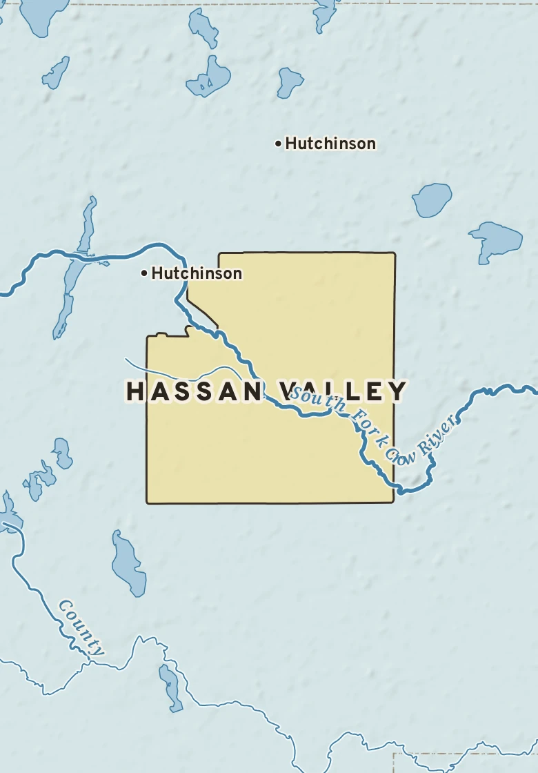 Atlas plate of Hassan Valley, Minnesota.