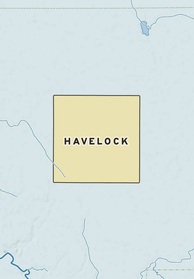 Atlas plate of Havelock, Minnesota.