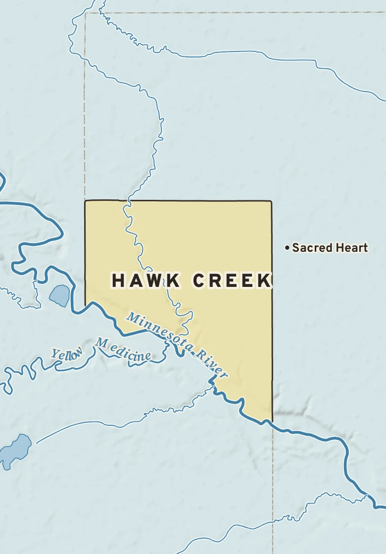 Atlas plate of Hawk Creek, Minnesota.
