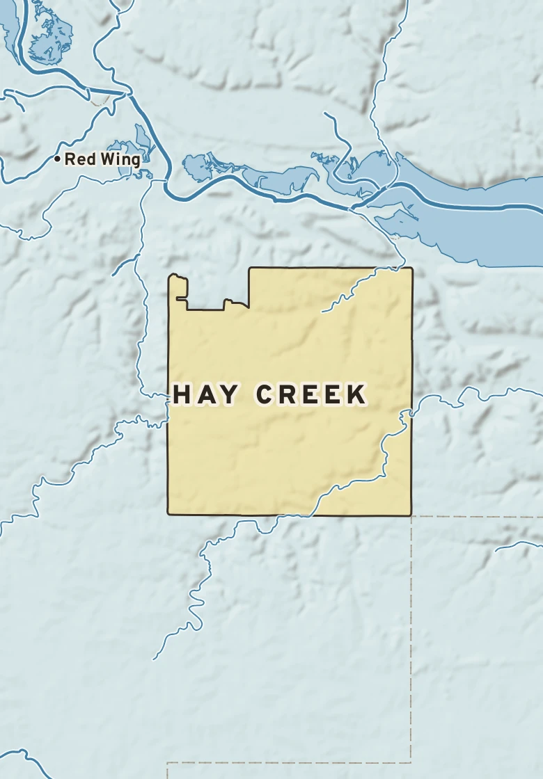 Atlas plate of Hay Creek, Minnesota.